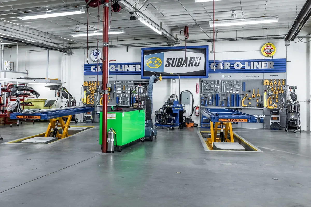 Structural measuring and repair floor